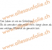 Das Leben ist wie ein Schleifstein. Ob du zermalmt oder poliert