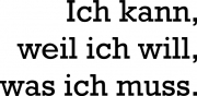 Ich kann