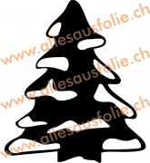 Tannenbaum mit Schnee