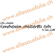 Wir werden fuereinander einzigartig sein in der Welt