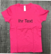 Frauenshirt Ihr Text 1