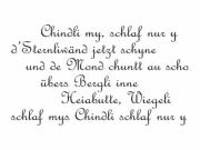 Chindli my, schlaf nur y